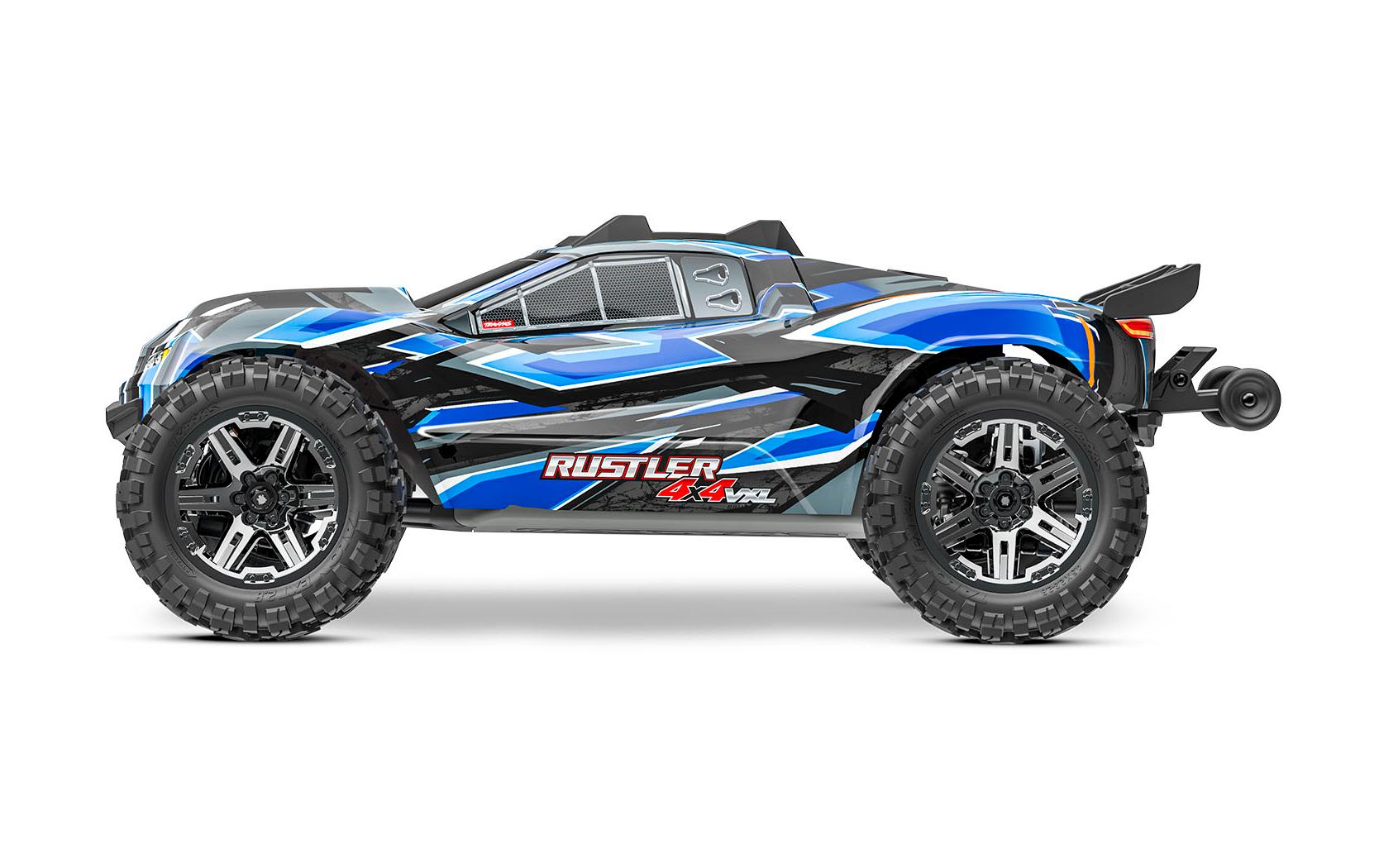 Stadium Truck Rustler 4x4 VXL Blau, ARTR, 1:10<br>4WD Stadium Truck mit Velineon VXL-3S Brushless Antrieb