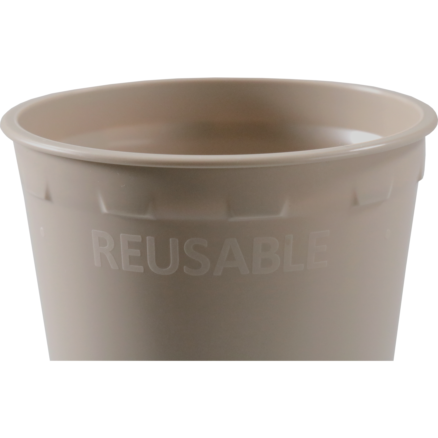 Depa, Beker, PP, reusable, automaatgeschikt, 180ml, 7.5oz, 96mm, taupe