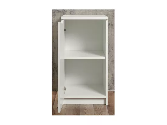 Caisson de bureau 1 porte laqué blanc Badi