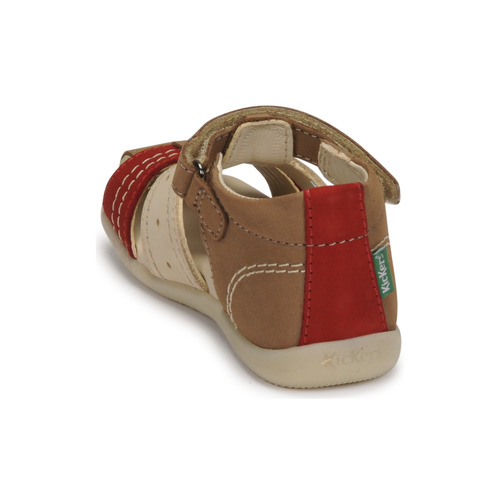 Kickers - BIGBAZAR-2 - Marron / Beige / Bordeaux