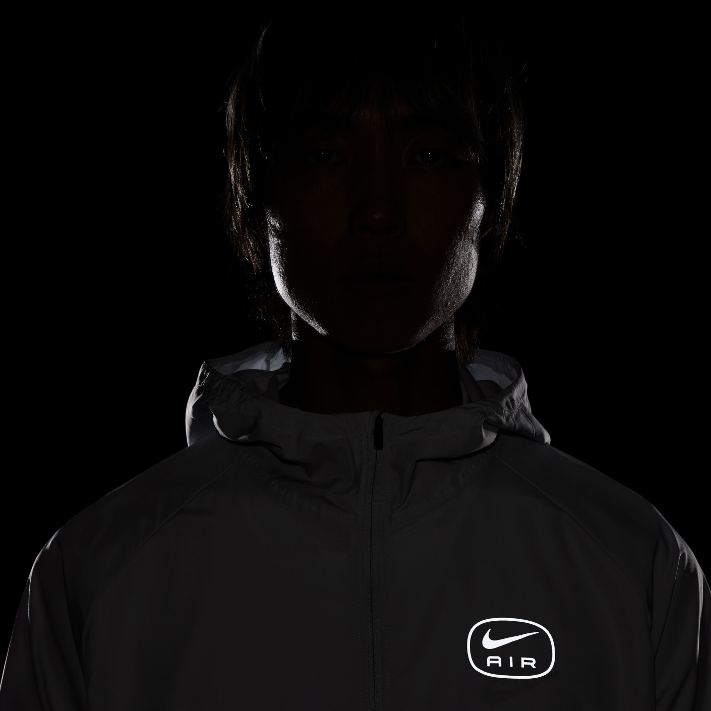 Nike Sportswear Air Trainingspak Full-Zip Woven Donkergrijs Wit