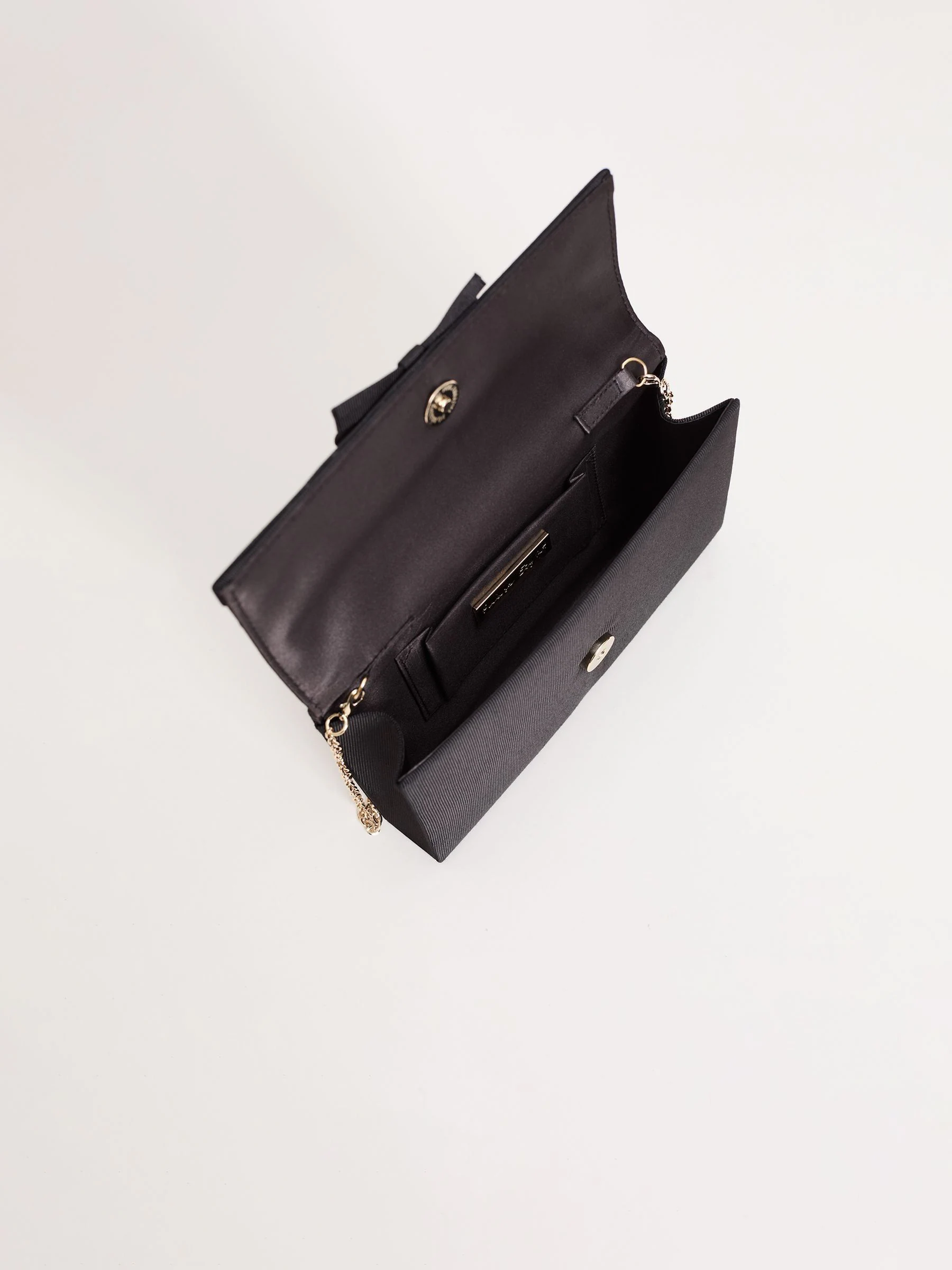 Phase Eight grosgrain clutch met strik