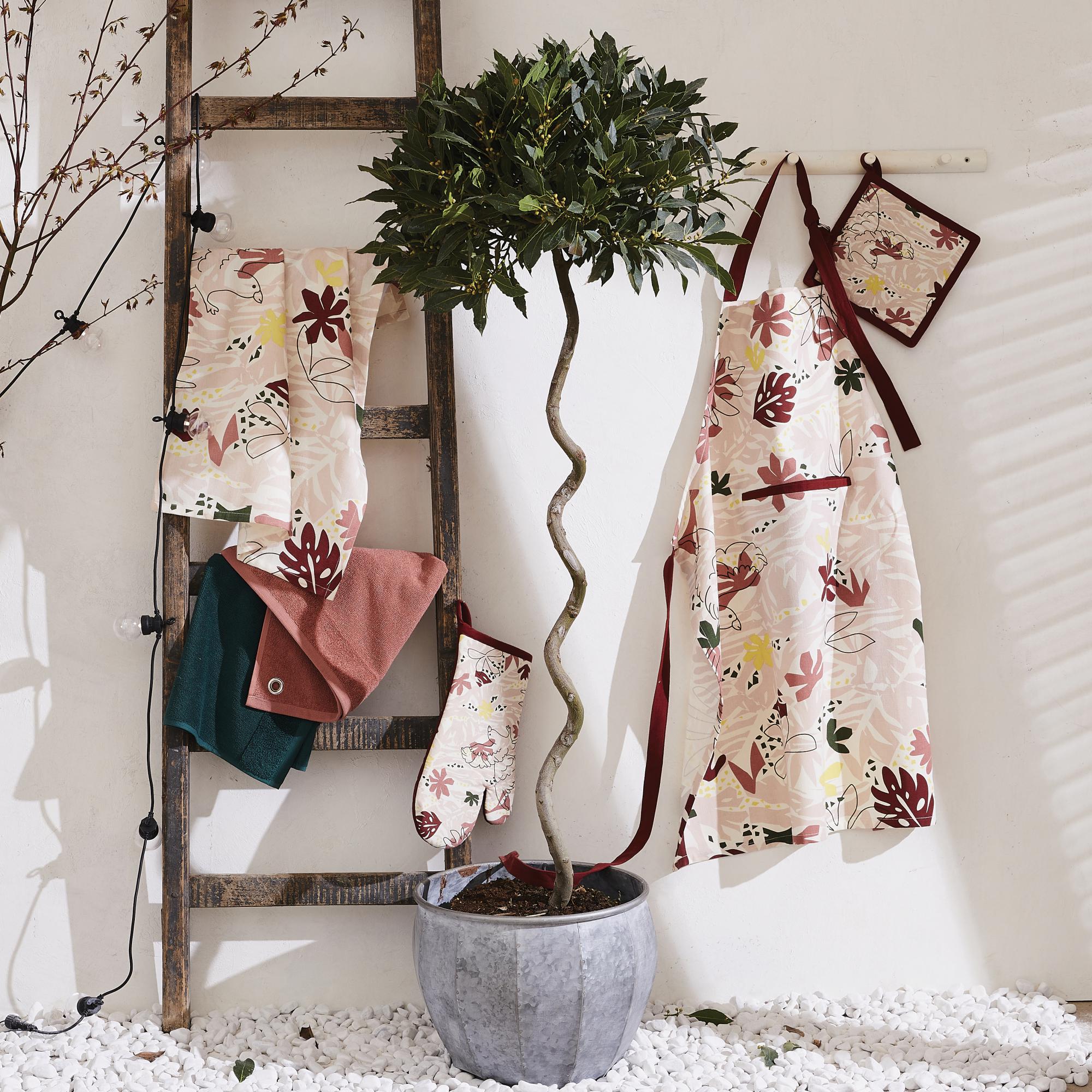 Essuie-mains oeillet curl bois de rose 50 x 50 cm