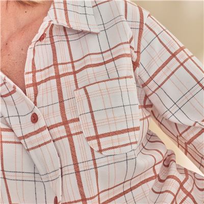 Pyjama femme à carreaux
