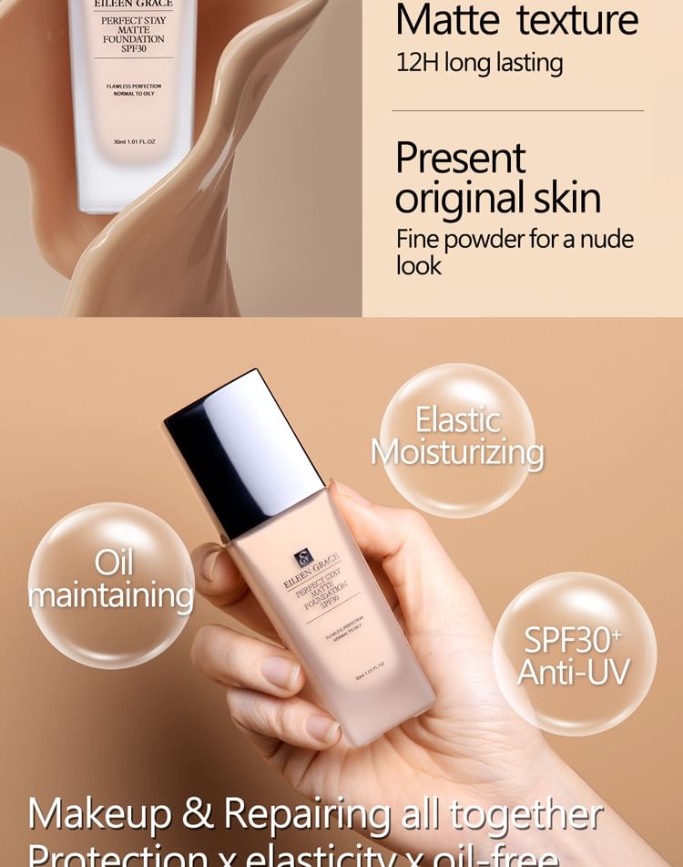 EILEEN GRACE - Perfect Stay Matte Foundation SPF 30
