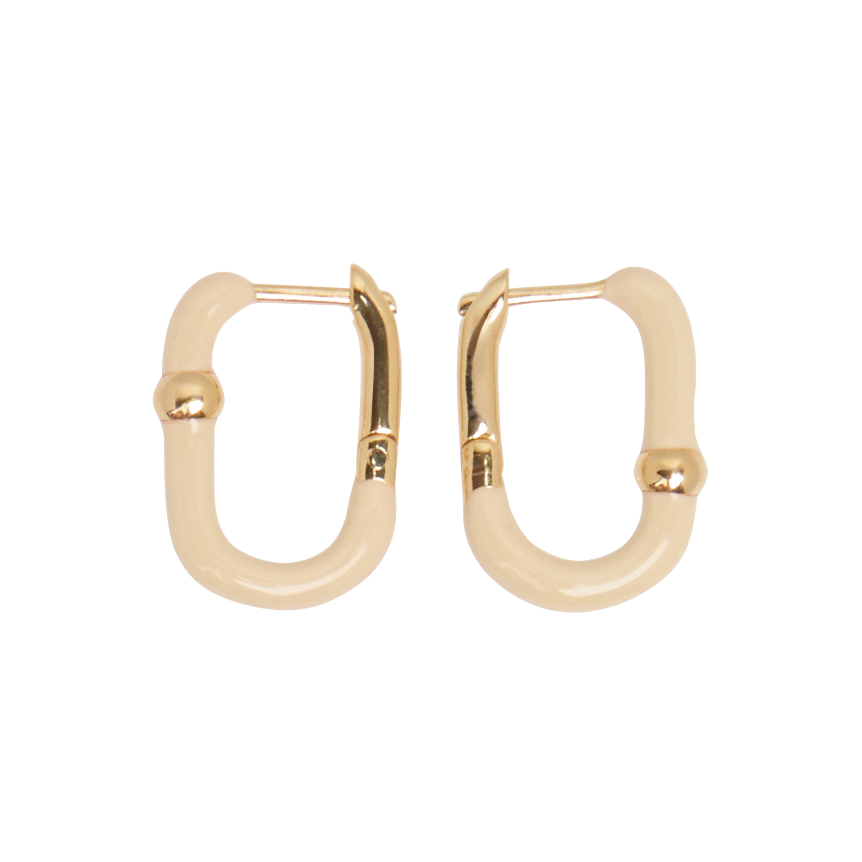 MINI GEORGY - Boucles d'oreilles fermées| Blanc