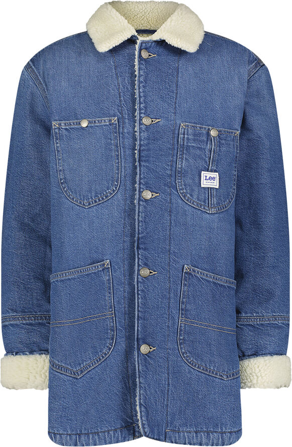 Lee SHERPA LINED CHORE JACKET Blå