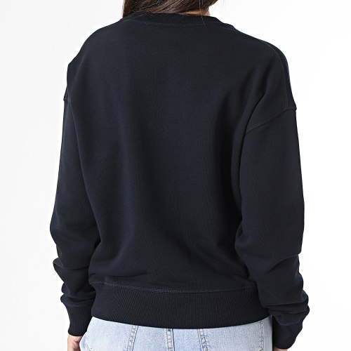 Sweat Crewneck Femme Regular Monotype Embroidery 8860 Bleu Marine
