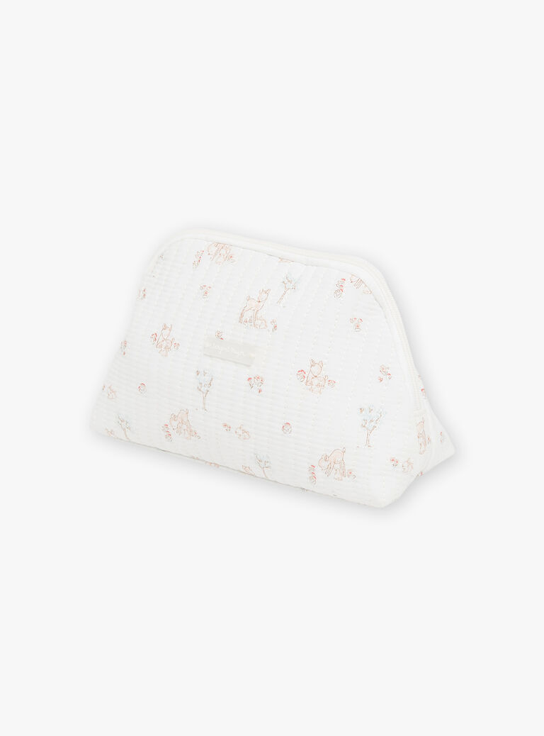 Trousse de naissance écrue en popeline