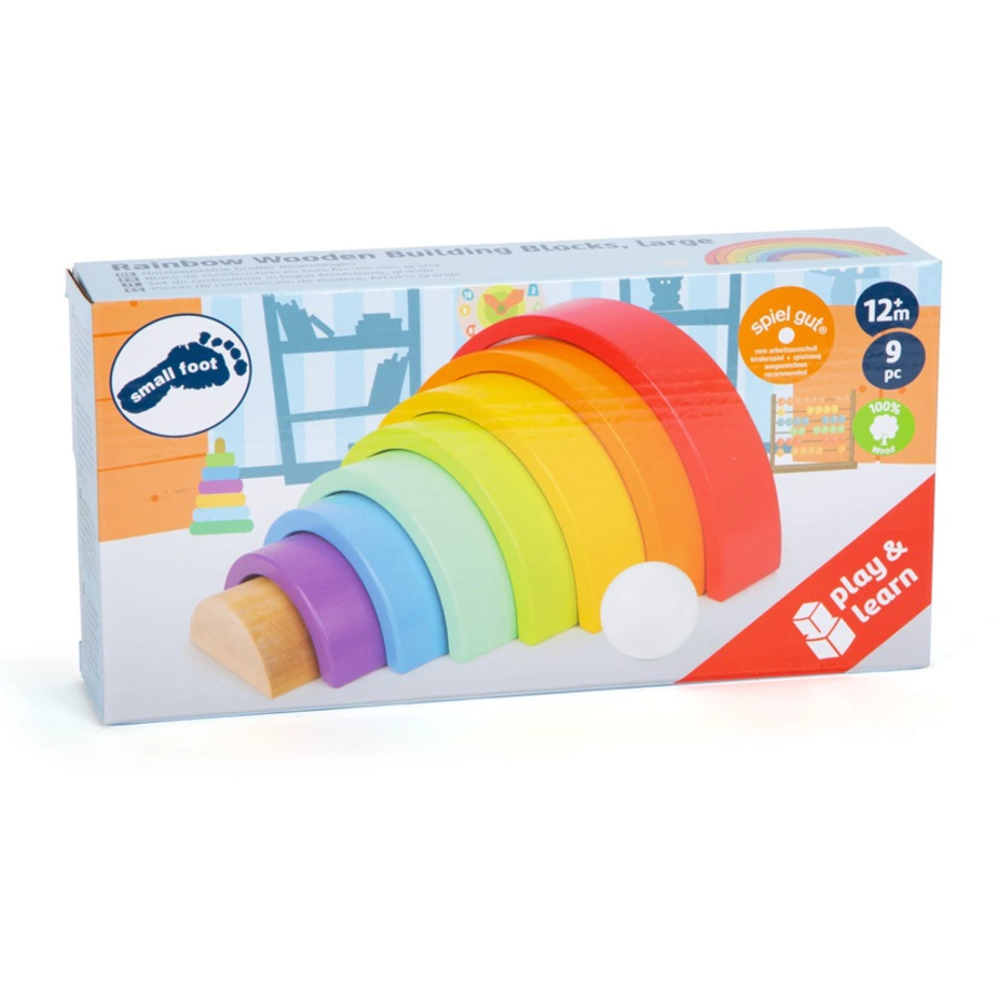 small foot® Holzbausteine Großer Regenbogen