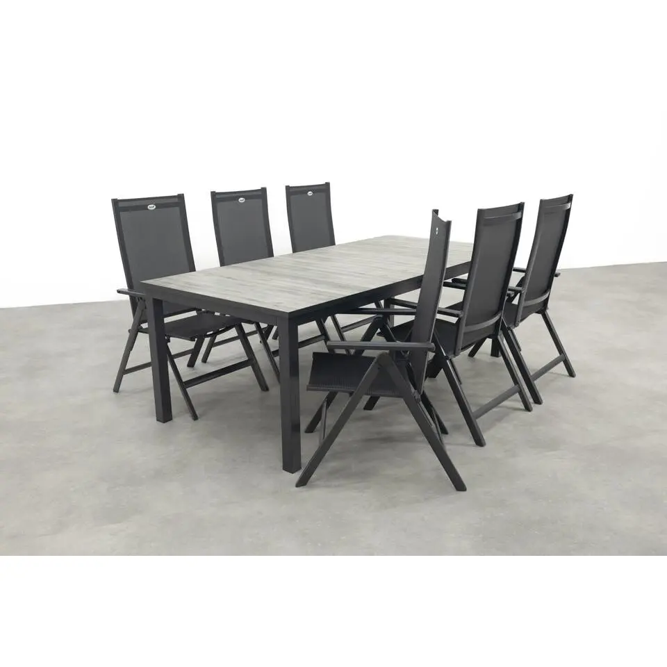 Hartman Napoli/Comino verstelbare tuinset (7-delig) - 223x105 cm