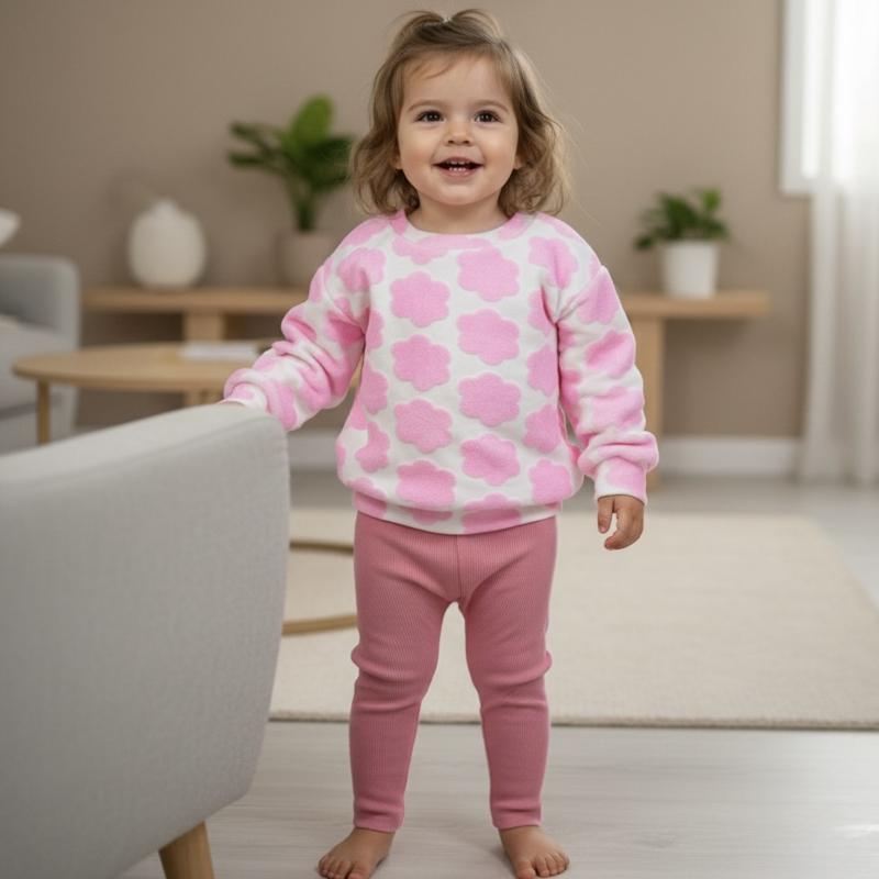 Little flower pink set