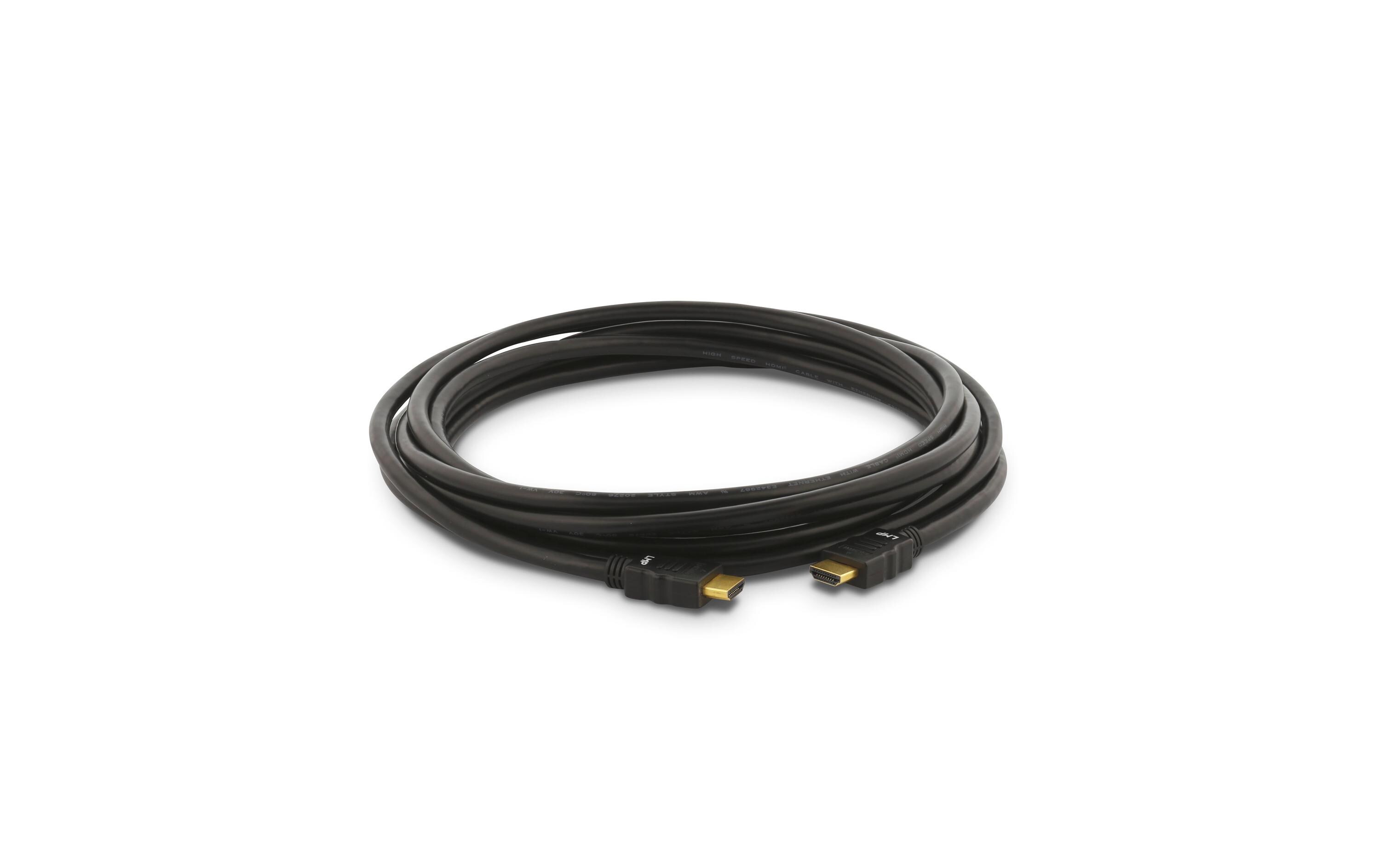 Kabel HDMI 2.0 4K, 60 Hz HDMI - HDMI, 7 mLMP 15435 HDMI-Kabel 7 m HDMI Typ A (Standard) Schwarz