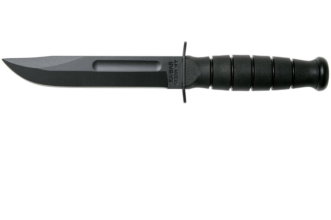 KA-BAR Short 1258, vaststaand mes, kunststof foedraal
