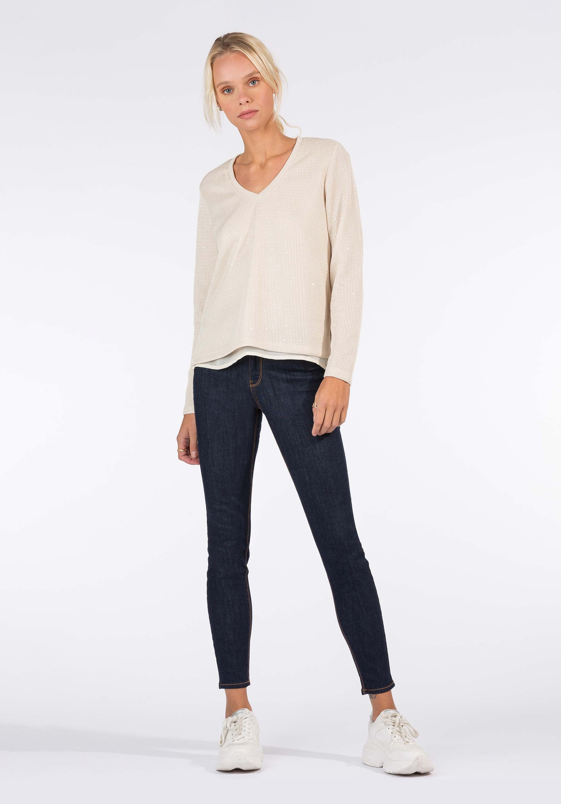 Jeans Lauren Skinny Cintura Alta