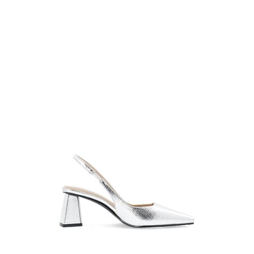 Bianco BIAMaralyn Slingback Metallic Højhælede Sko, Silver, 39