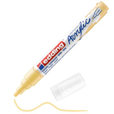 Edding 5100 - Marqueur acrylique - jaune pastel