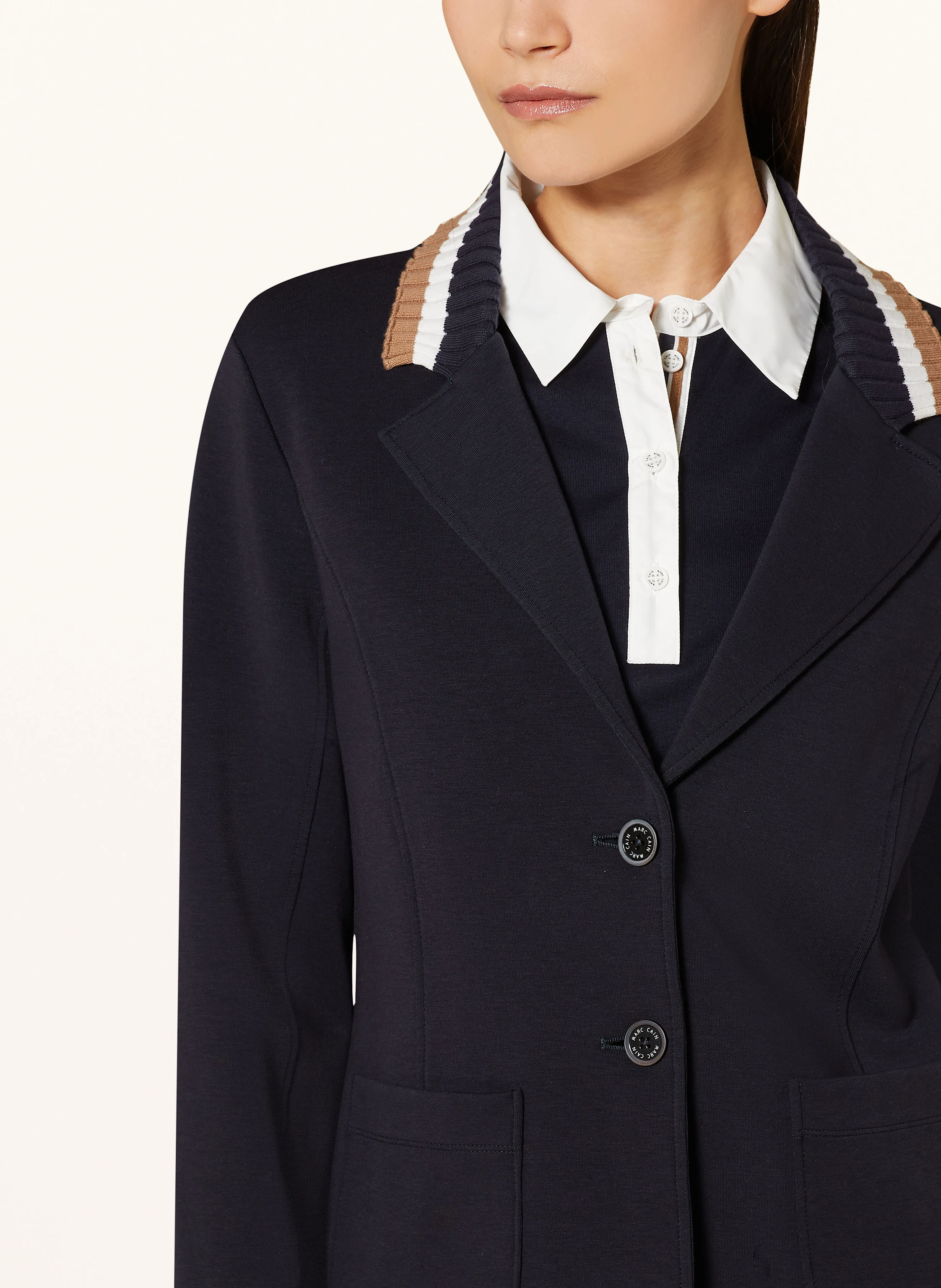 MARC CAIN Jerseyblazer im Materialmix