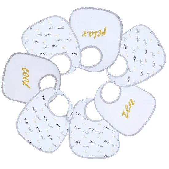 Lot de 7 bavoirs naissance   Baby cool        de               Trois Kilos Sept