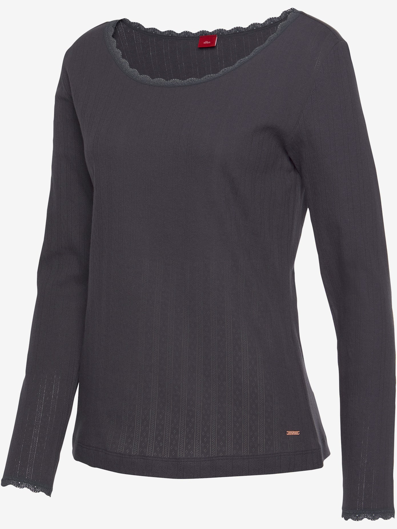 Haut de pyjama t-shirt de nuit fantaisie en tricot ajouré