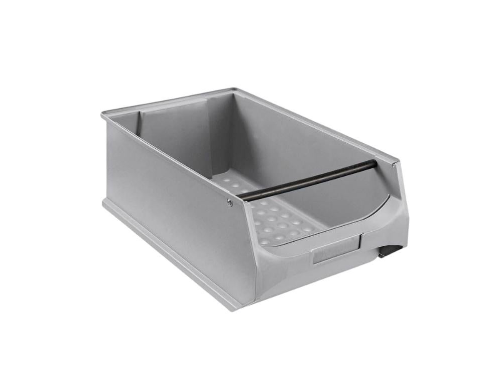 PROREGAL Grijze Opbergbox 5.1 Met Handvat HxBxD 20 x 30 x 50 cm 21,8 Liter Opbergcontainer Opbergbox
