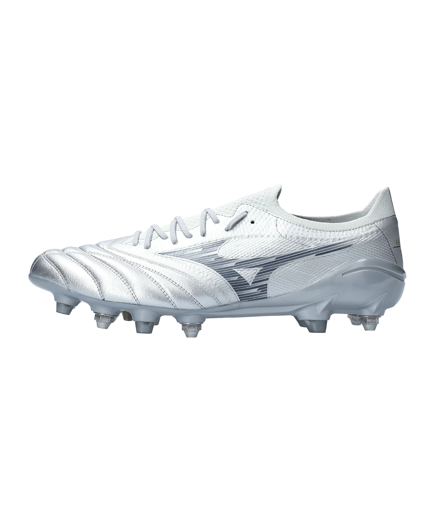 Mizuno Morelia Neo Beta Elite Mix SG Platinum Silver Silber F04