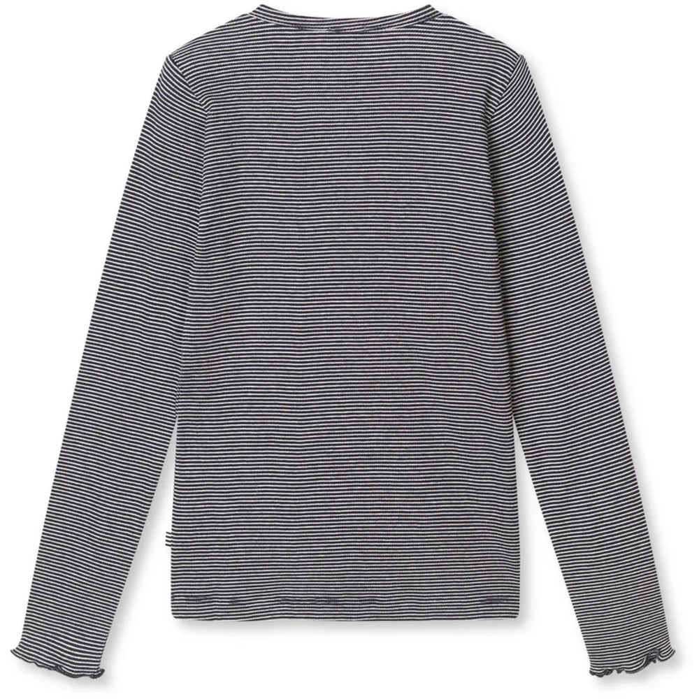 Køb Mads Nørgaard Parisian Night/Vanilla Ice 2X2 Cotton Stripe Tala Bluse