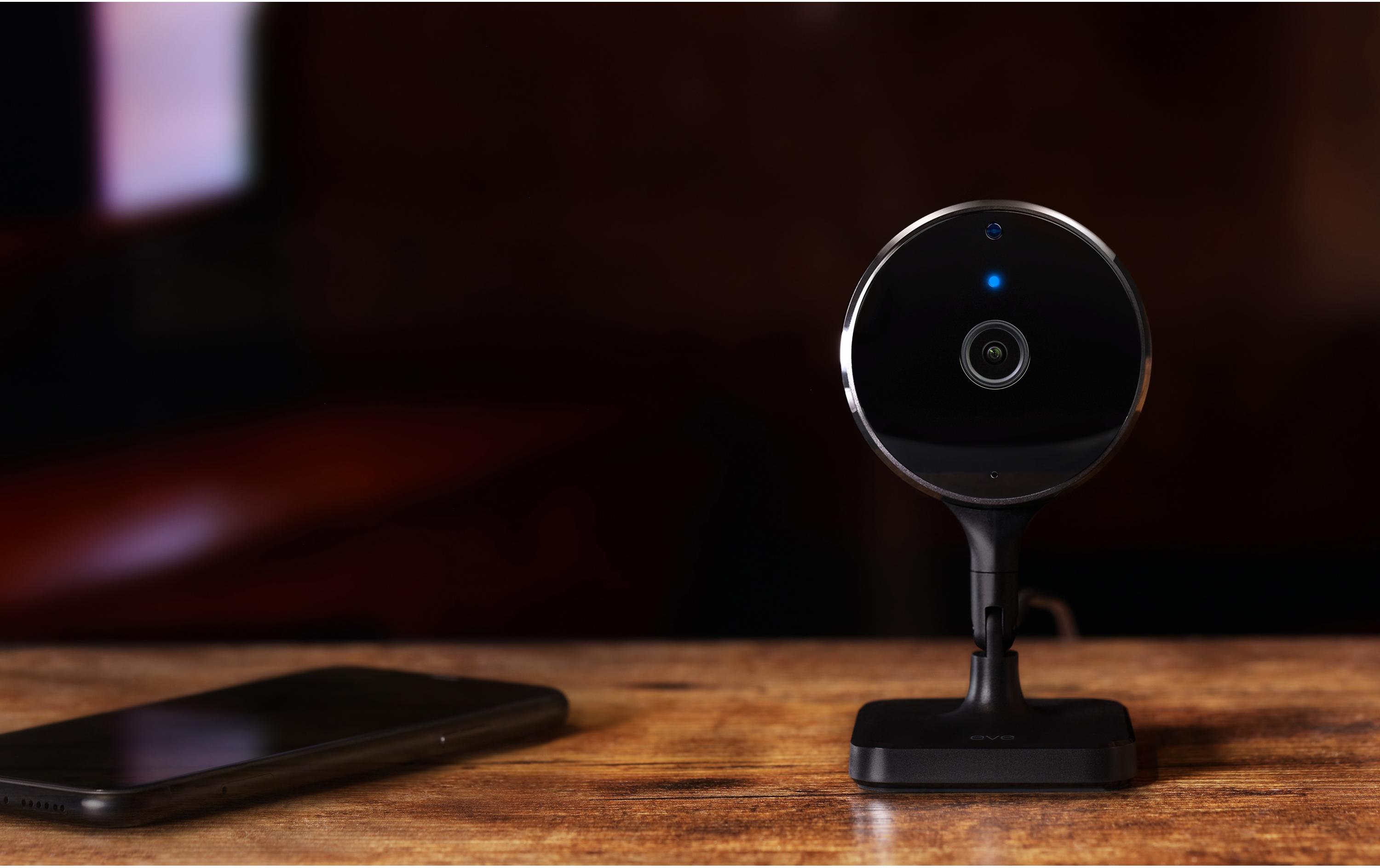 Netzwerkkamera Eve Cam 1080p / 24 fps, 150°, Nachtsicht<br>Smarte Innenkamera für iOS-Nutzer