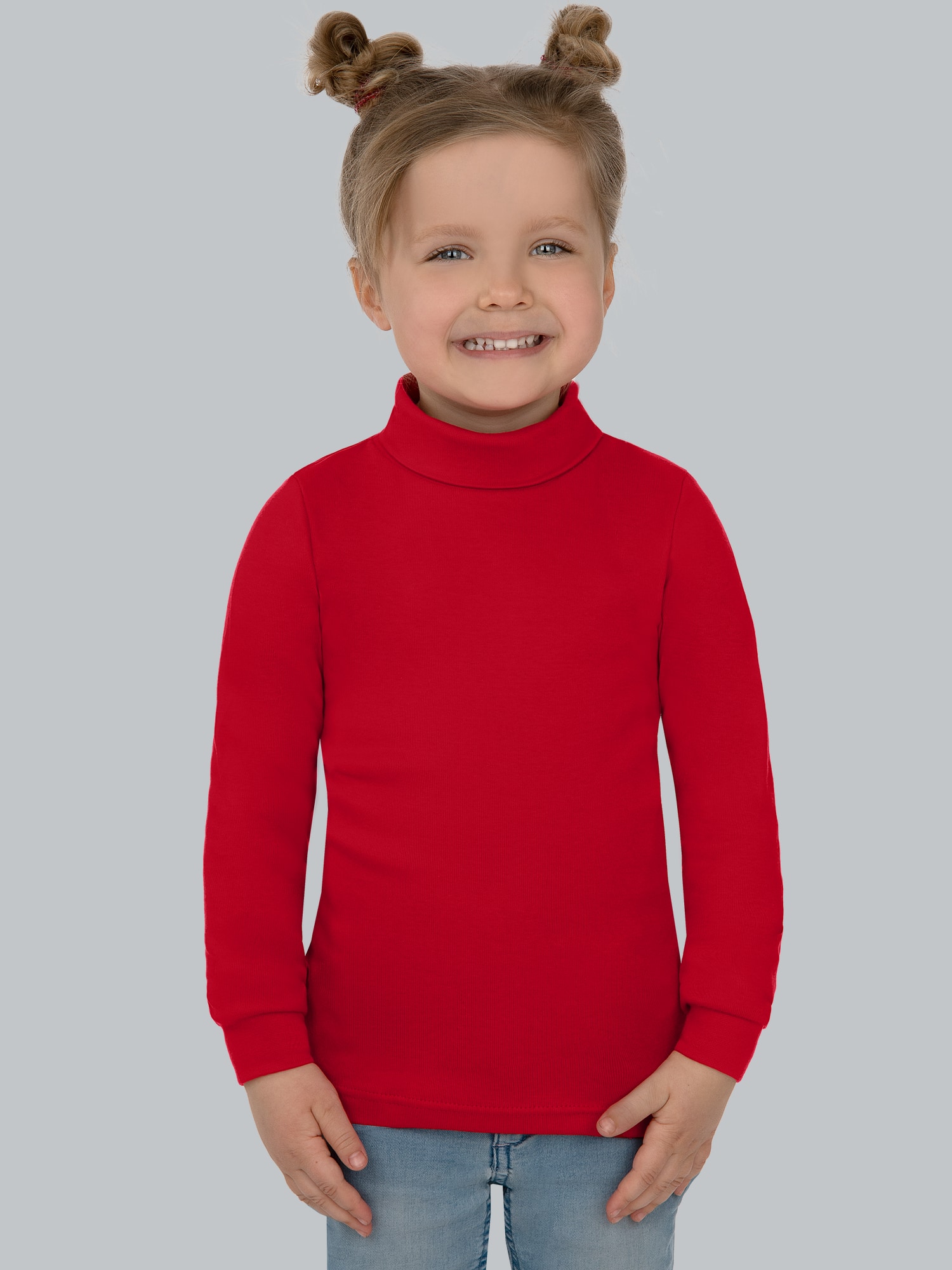 Langarm Ski- und Sport-Rollkragenpullover Kirsch