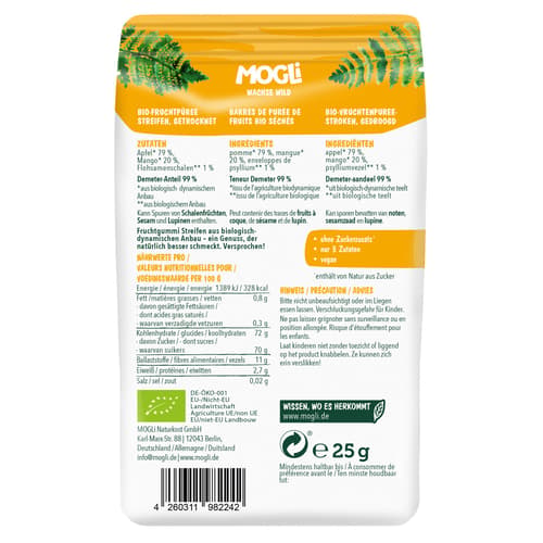 Mogli Demeter Mango Streifen