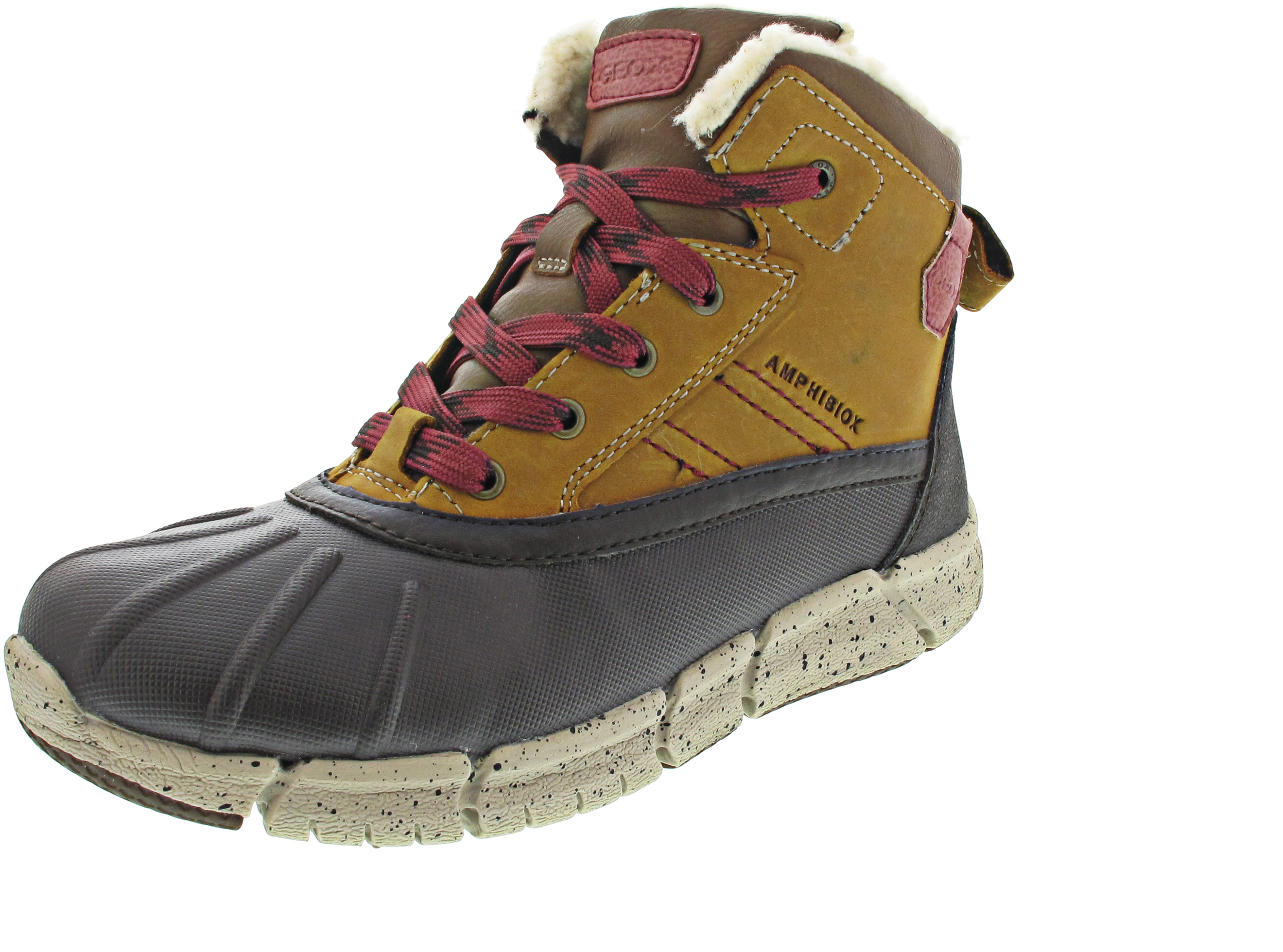 Geox Flexyper Boy B ABX Schnürboots TEX braun