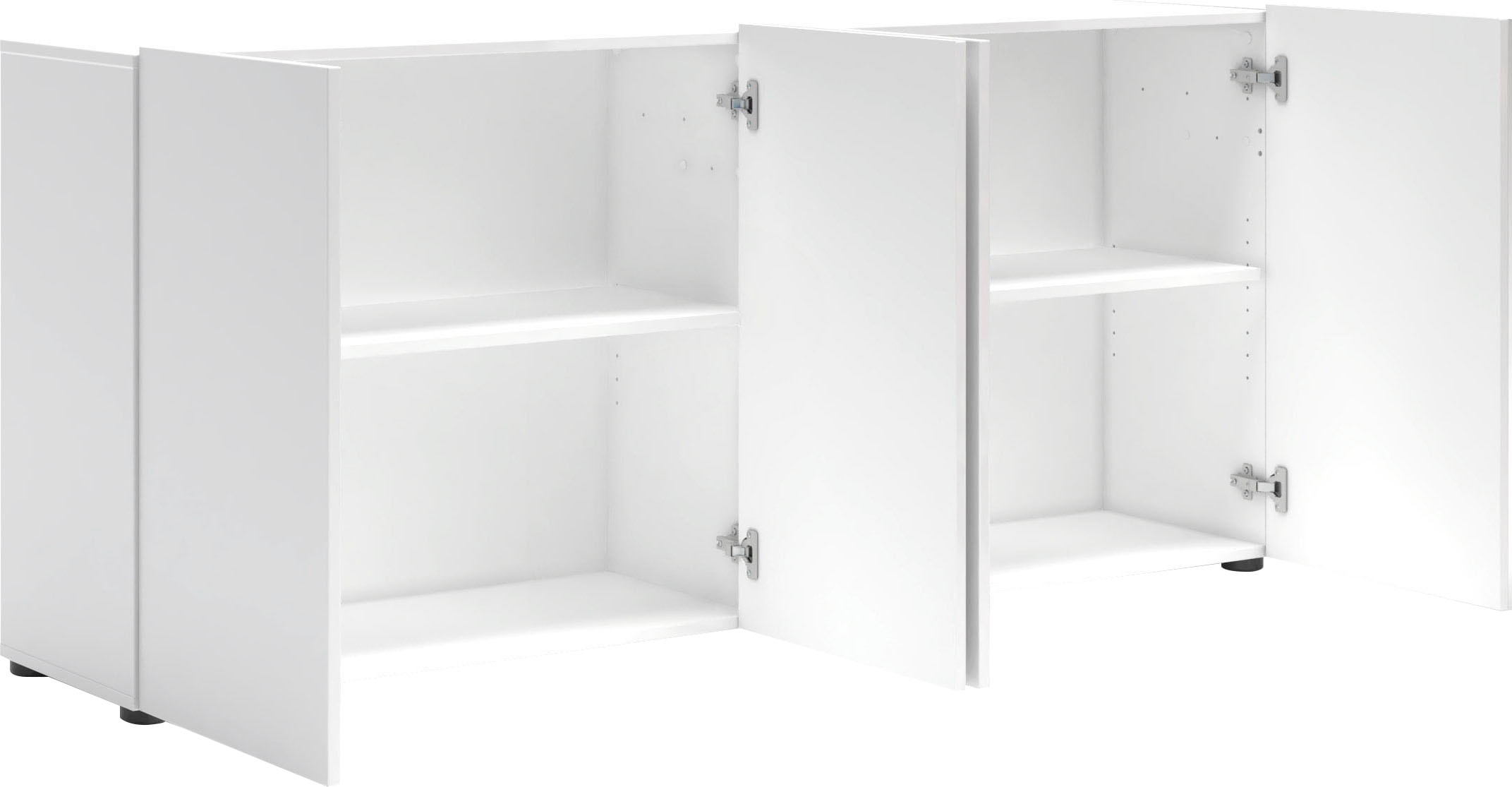 INOSIGN Sideboard »MISTER- Sideboard, Anrichte, Kommode, Made in Italy, 4 Fächer« Kommode mit 4 Türen, komplett Hochglanz lackiert, Breite 180cm