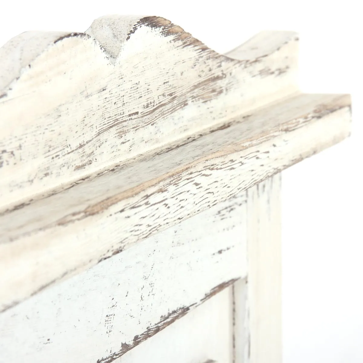 Decoshop26 Porte-Manteaux Muraux - Blanc Vieilli