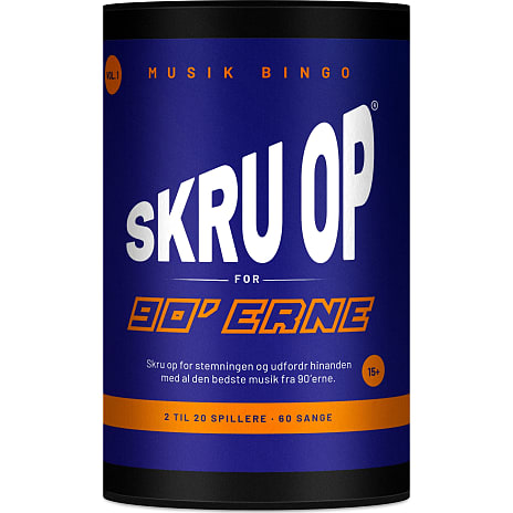 Skru op for 90´erne musikbingo