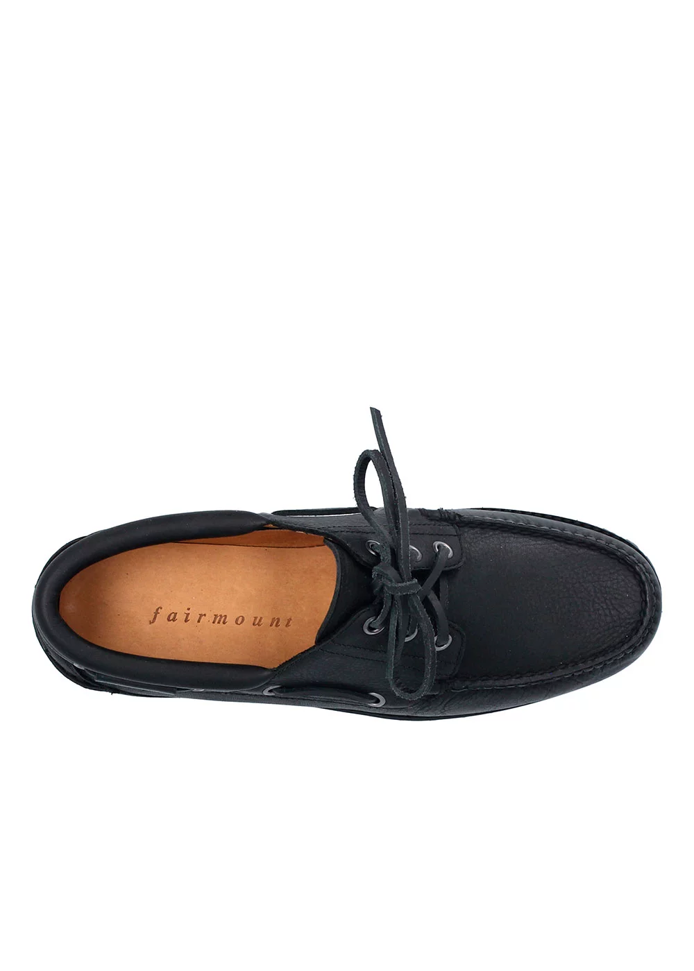 BATEAU LUG 3 EYELETS CUIR NOIR