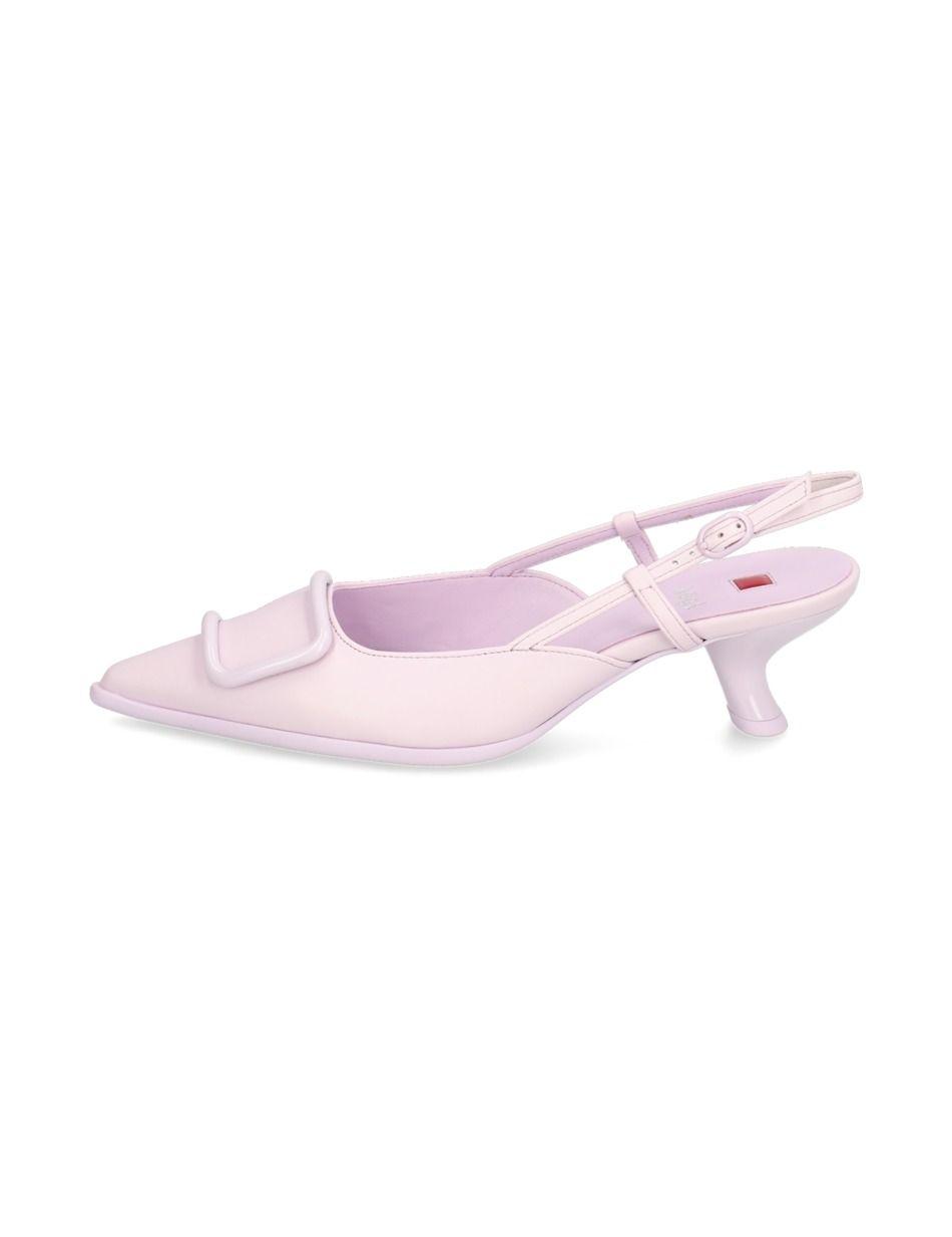 Glattleder Slingpumps