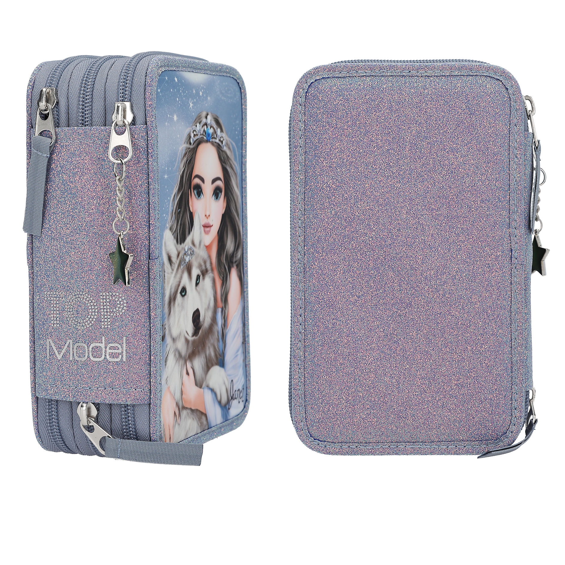 TOPModel 3-vaks etui WOLF