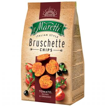 Maretti Bruschette Chips Tomato, Olives & Oregano 150g MHD:29.8.25