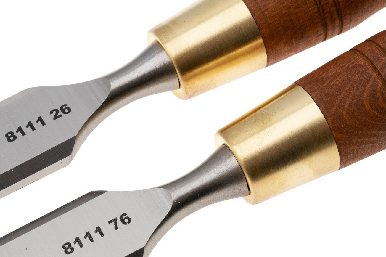 Narex Wood Line Plus Skew Chisel Set 851676, schuine beitelset 26 mm 30°, 2-delig