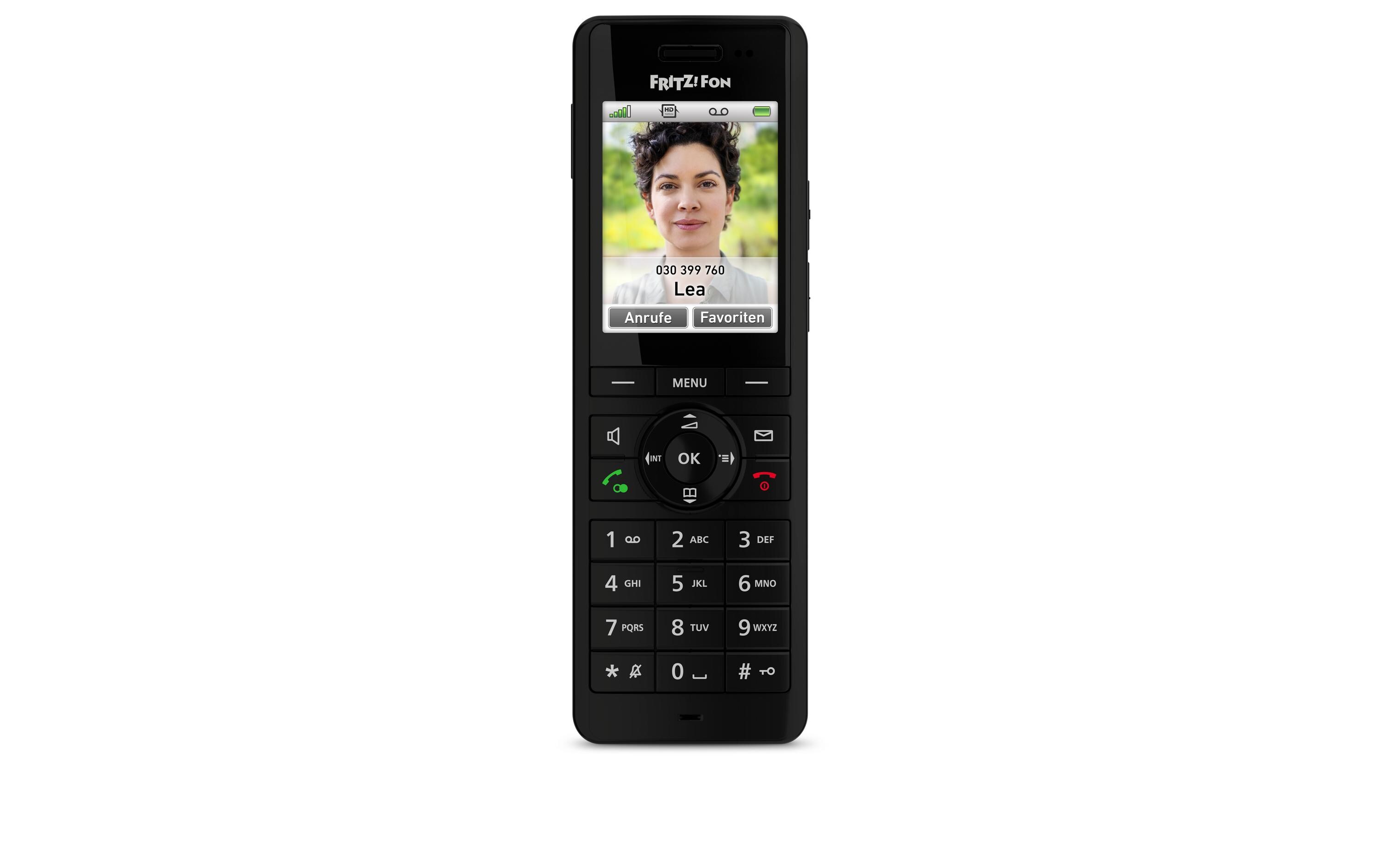 Mobilteil FRITZ!Fon X6 SchwarzDas Multitalent für Telefonie und Smart Home