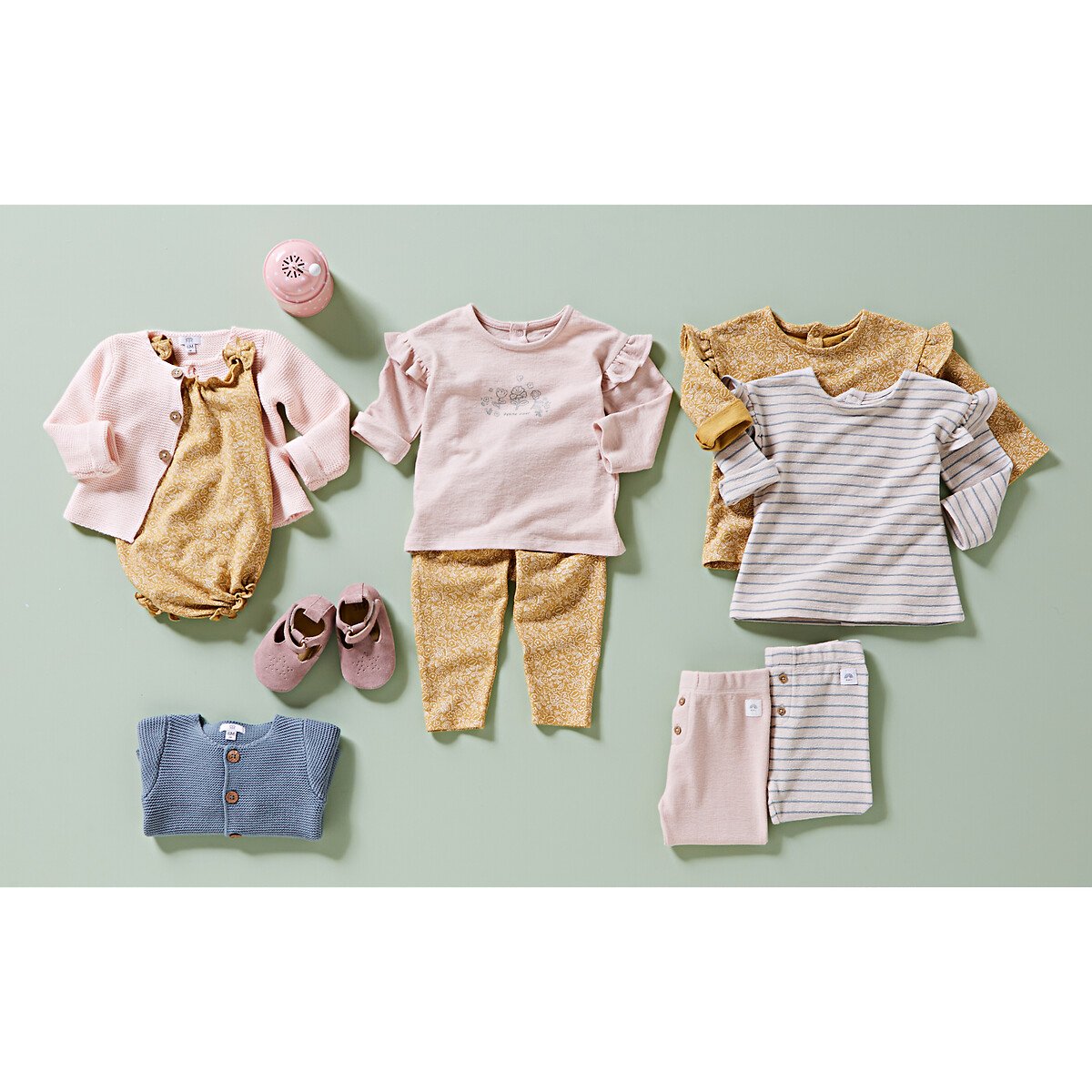 COLEÇÃO LA REDOUTE<br>Conjunto de 3 leggings em algodão fantasia