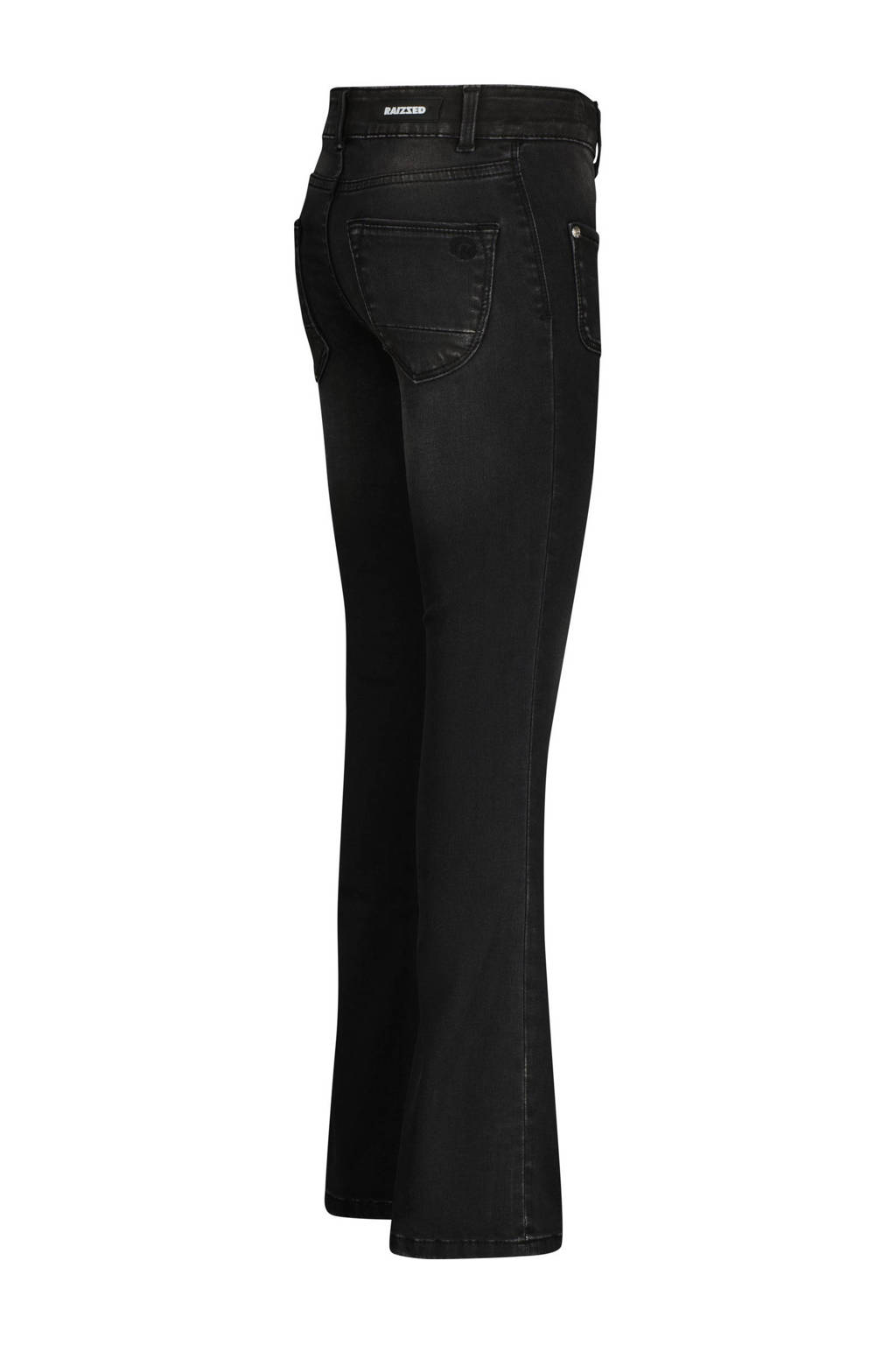 Raizzed flared jeans Melbourne Patched on Pockets dark grey stone