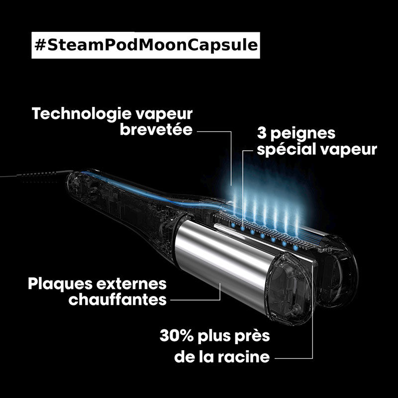 Lisseur-boucleur Vapeur SteamPod 4 en édition limitée Moon Capsule