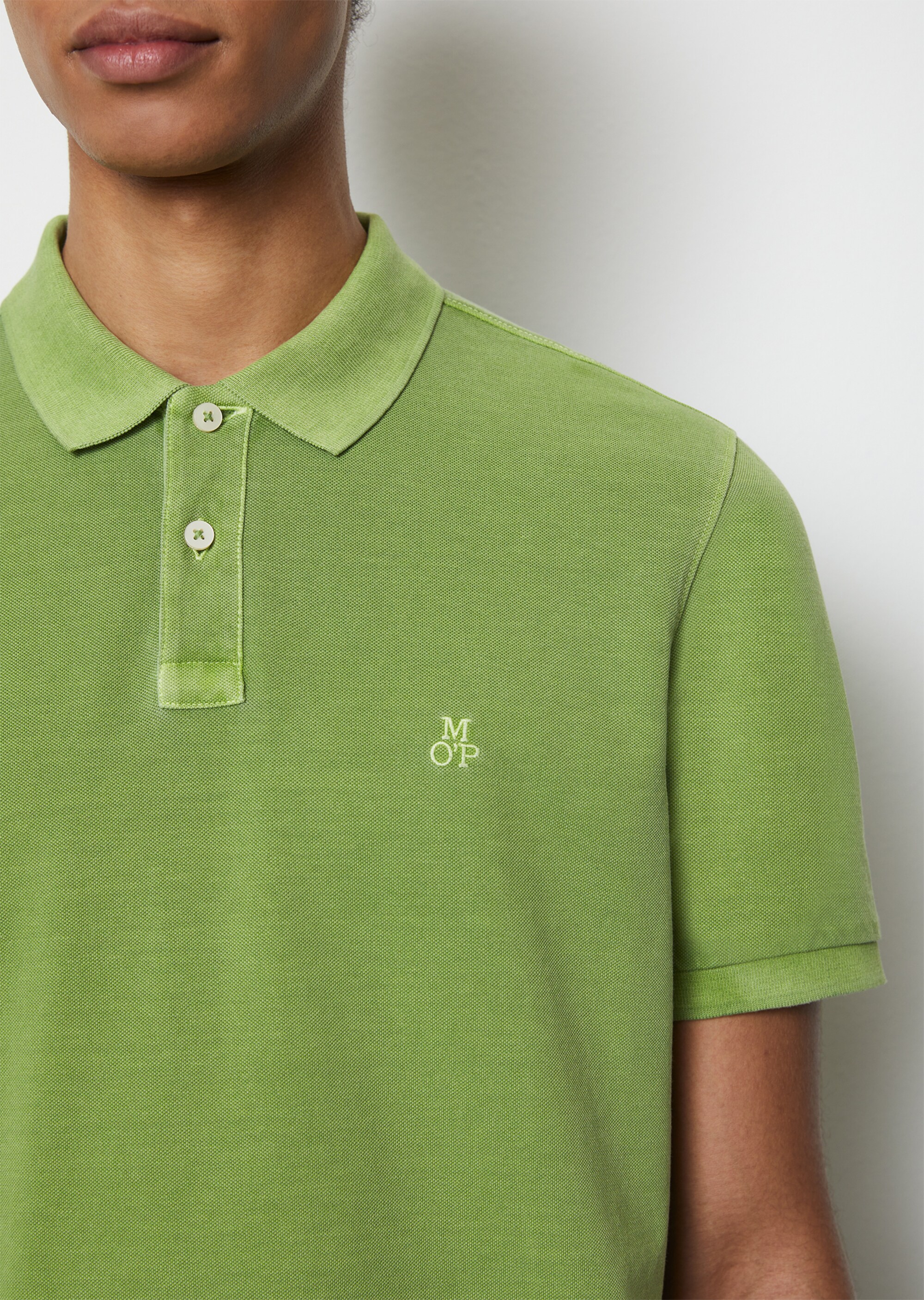 Kurzarm-Poloshirt Piqué regular aus Bio-Baumwolle
