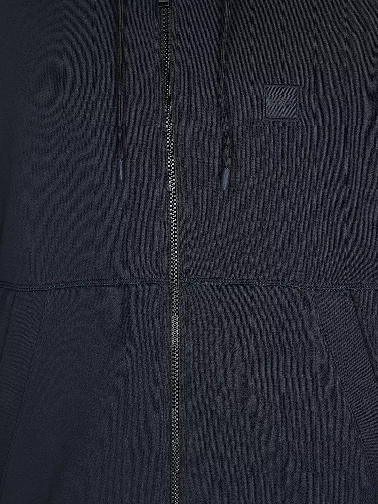 BOSS Sweatjacke ZETALKY blau