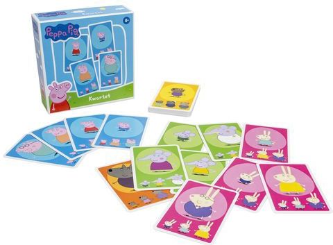Peppa Pig - Kwartet - Spel - Dieren - Karton