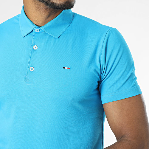 Polo Manches Courtes Bleu Clair
