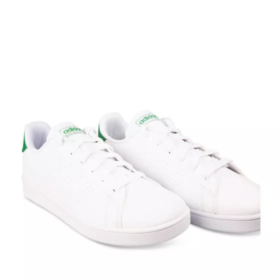 Baskets BLANCHES ADIDAS Advantage K