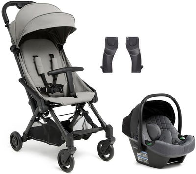 Beemoo Easy Fly 4 Trille inkl Route i-Size Babybilstol, Stone Grey/Mineral Grey