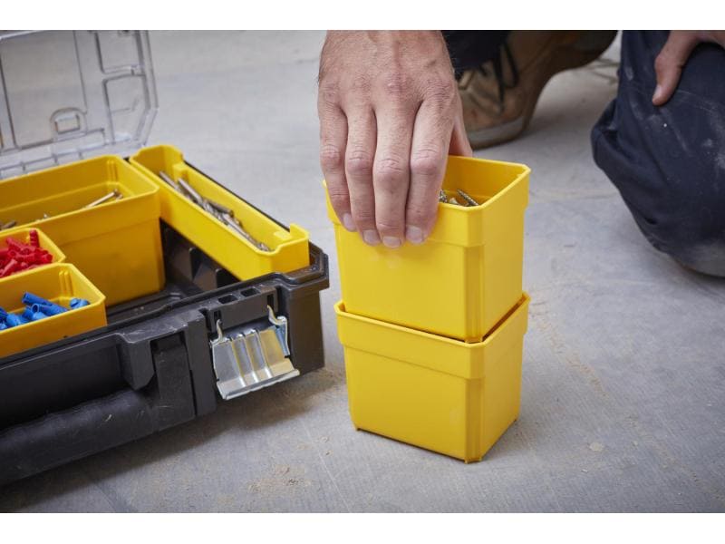 Stanley Fatmax Organizer TSTAK 10 Fächer Organizer mit transparentem Deckel